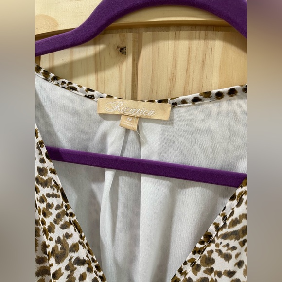 Cheetah print maternity dress / size medium - Picture 3 of 8